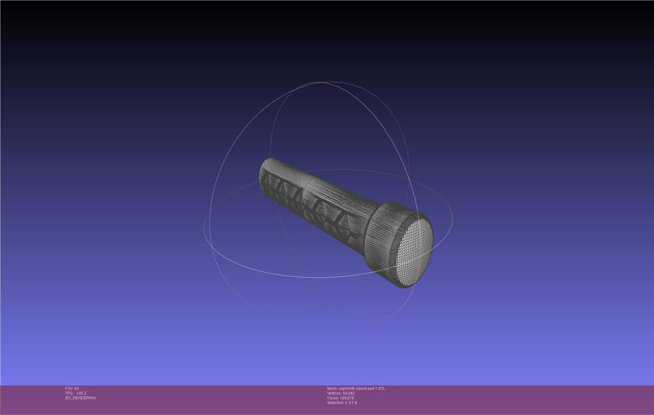 Final Fantasy VII Sephiroth Masamune Sword Printable Assembly 3D print model_44