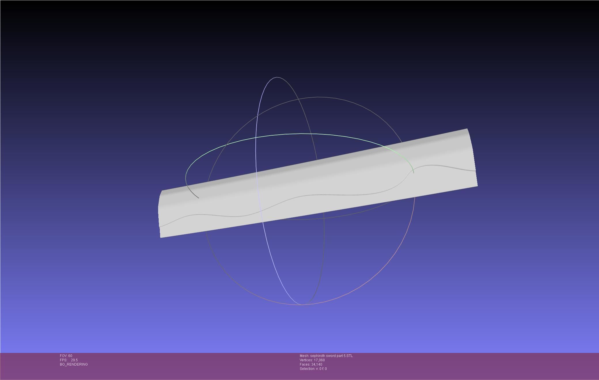 Final Fantasy VII Sephiroth Masamune Sword Printable Assembly 3D print model_69