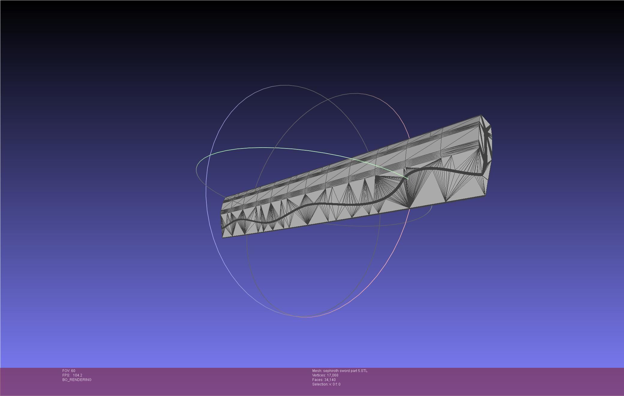 Final Fantasy VII Sephiroth Masamune Sword Printable Assembly 3D print model_71