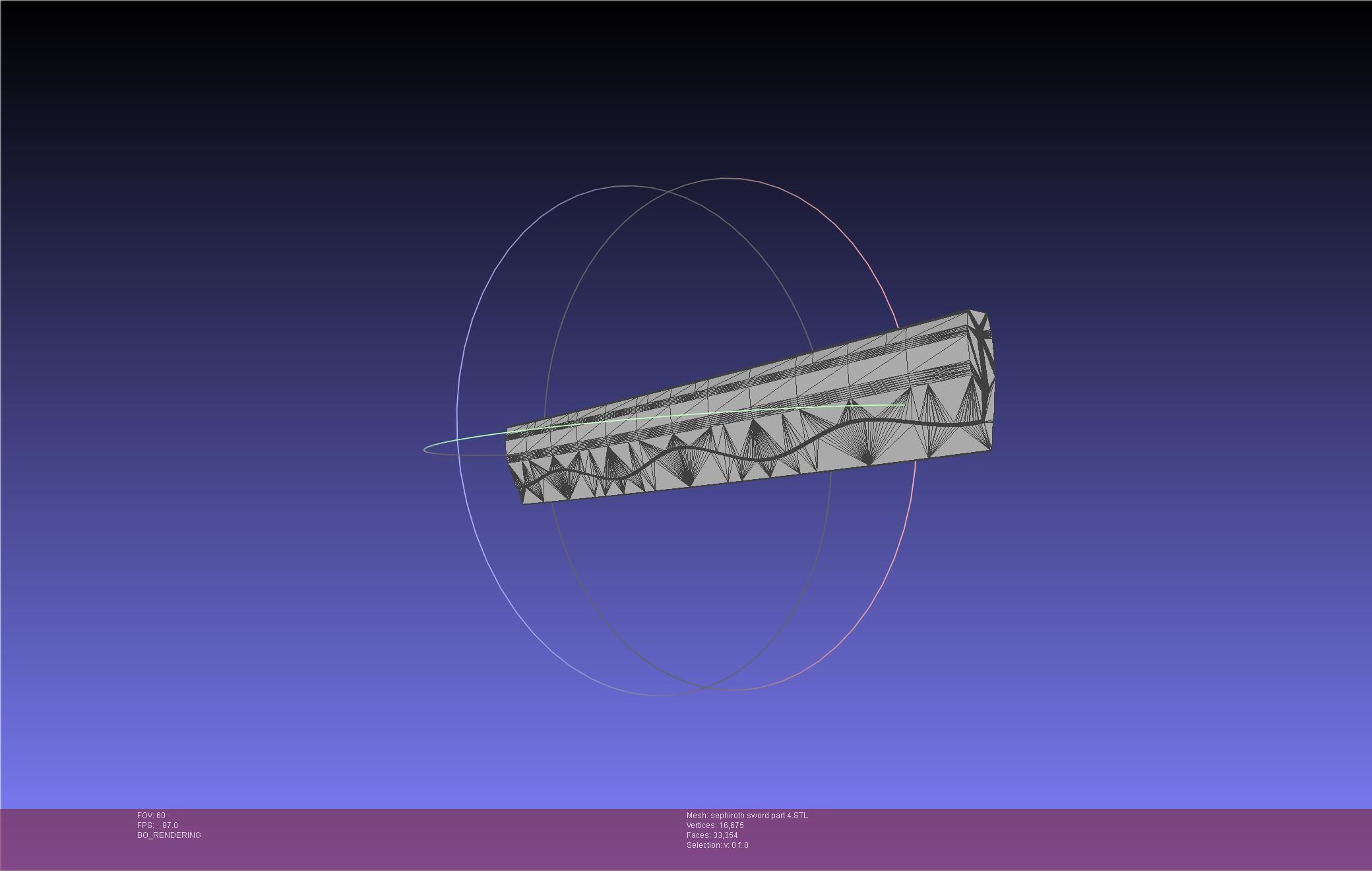 Final Fantasy VII Sephiroth Masamune Sword Printable Assembly 3D print model_64