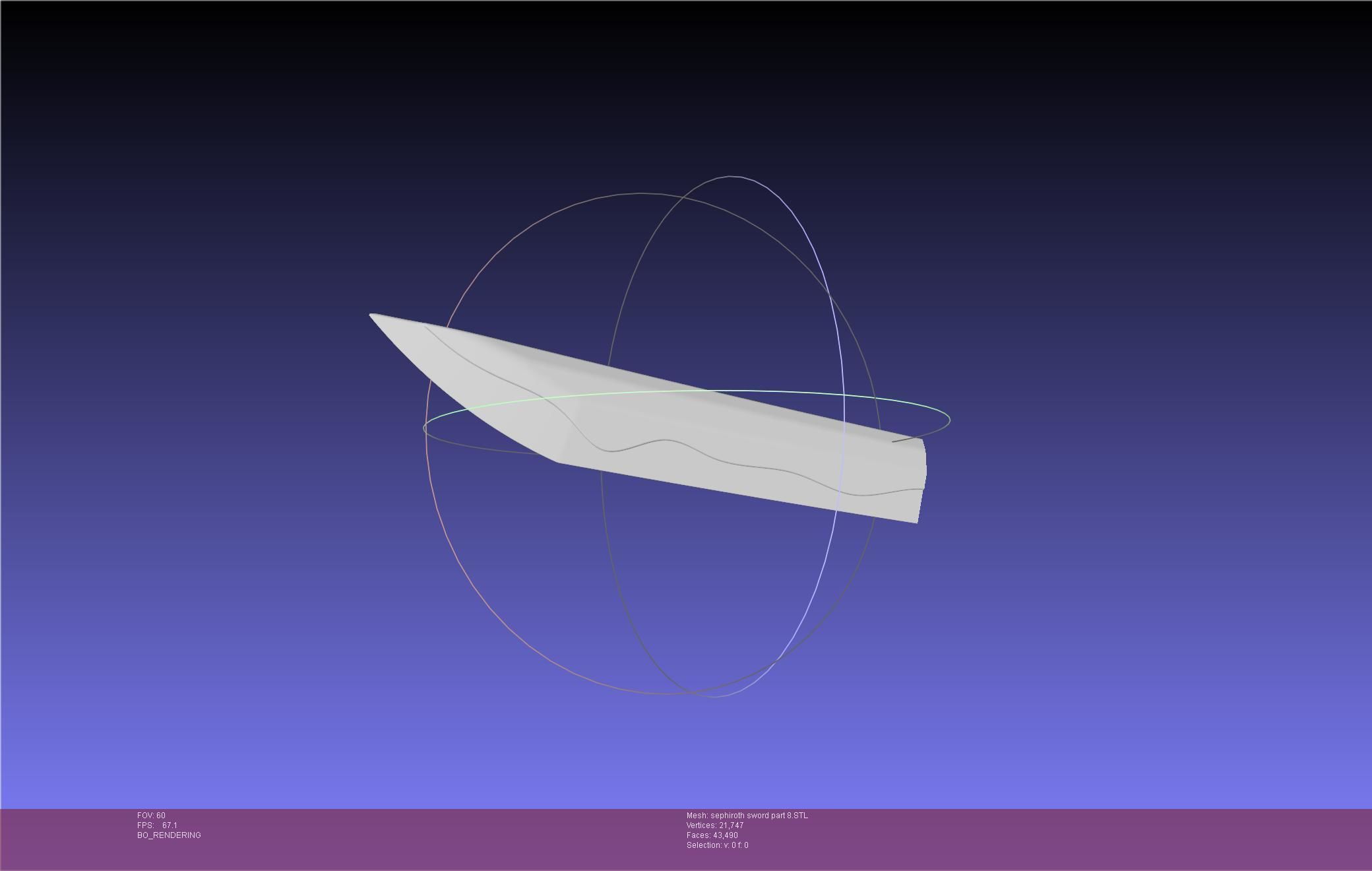 Final Fantasy VII Sephiroth Masamune Sword Printable Assembly 3D print model_86