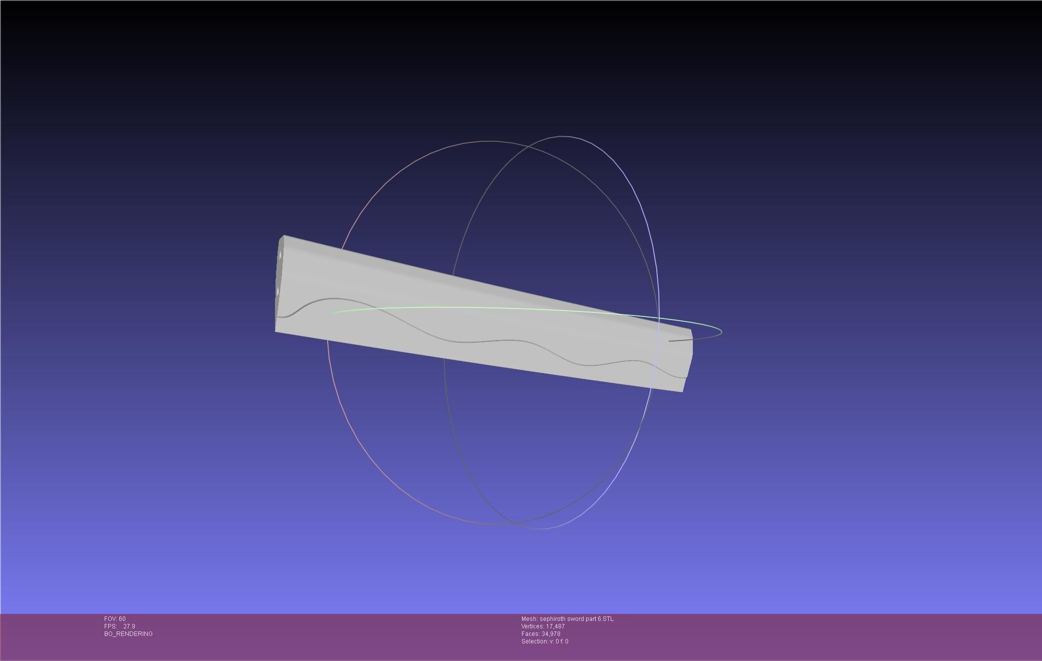 Final Fantasy VII Sephiroth Masamune Sword Printable Assembly 3D print model_74