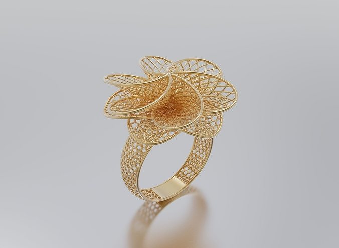 women ring 3D print model