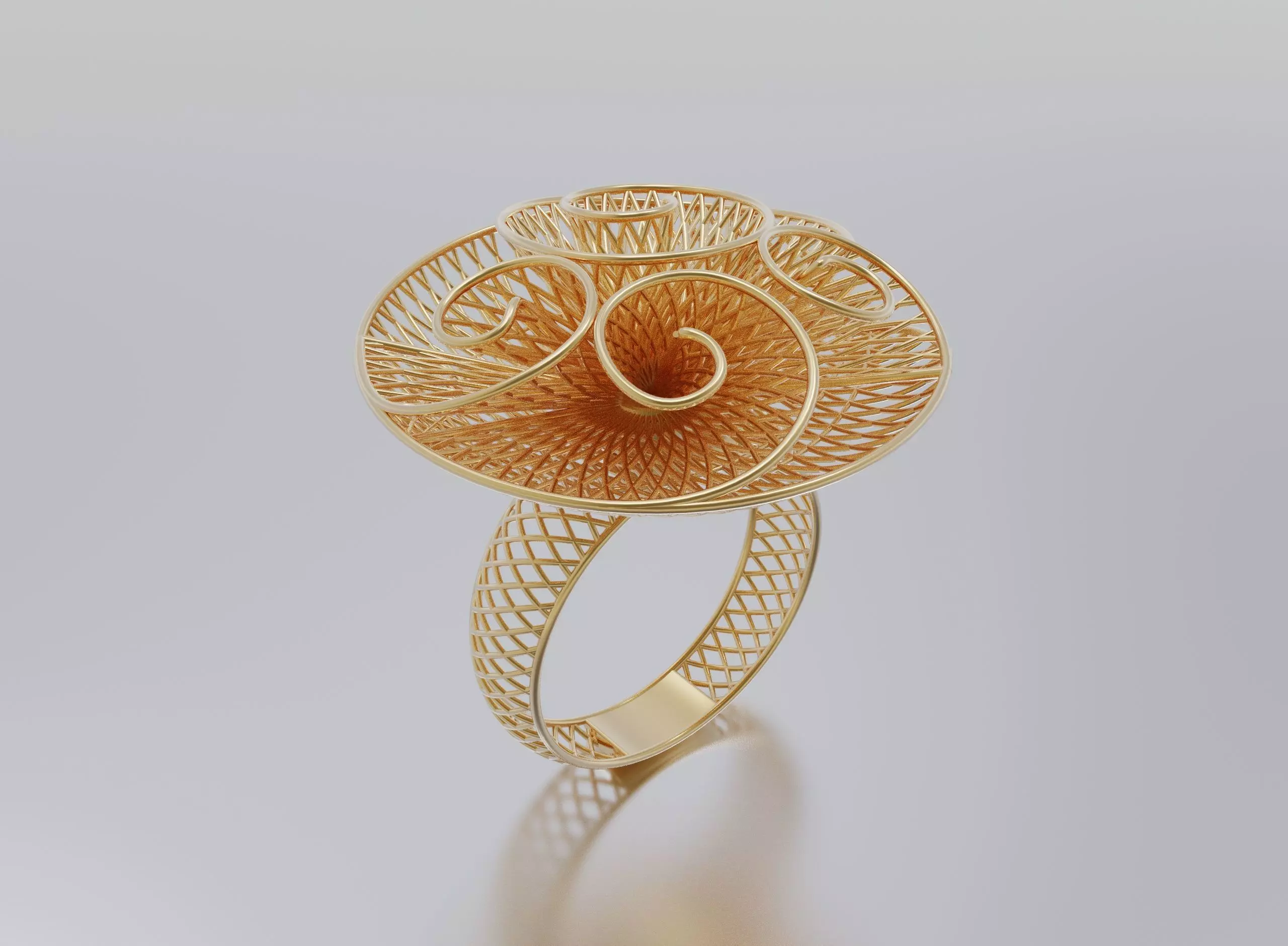 women ring 3D print model_0