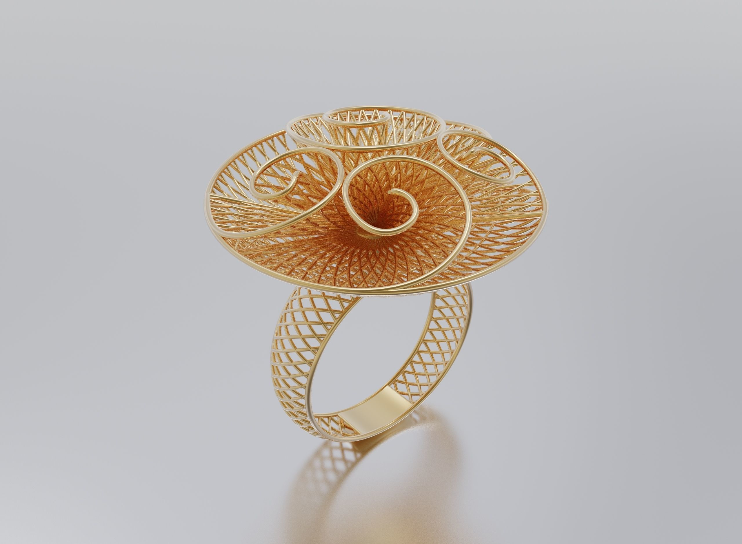 women ring 3D print model_2