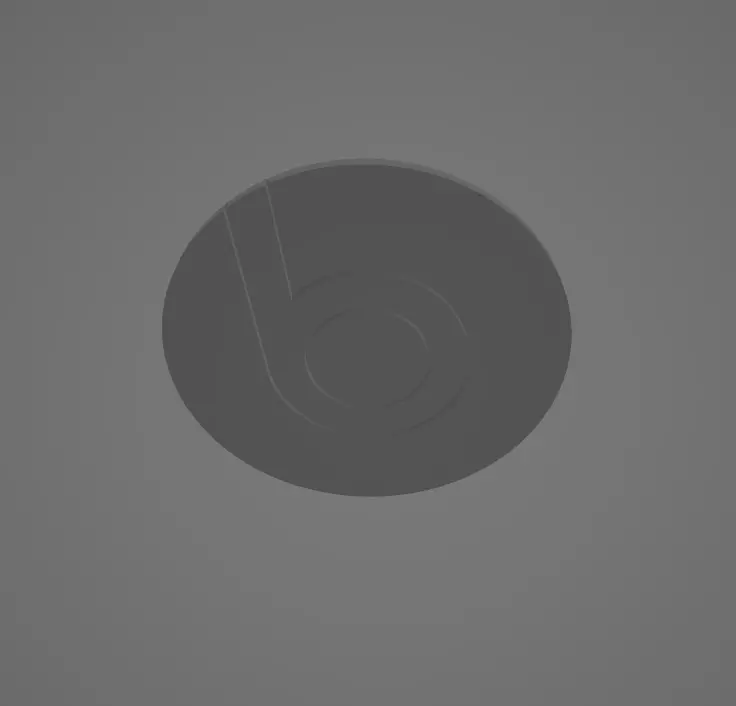 logo beats replecement button for beats solo wireless 2 or 3 3D print model