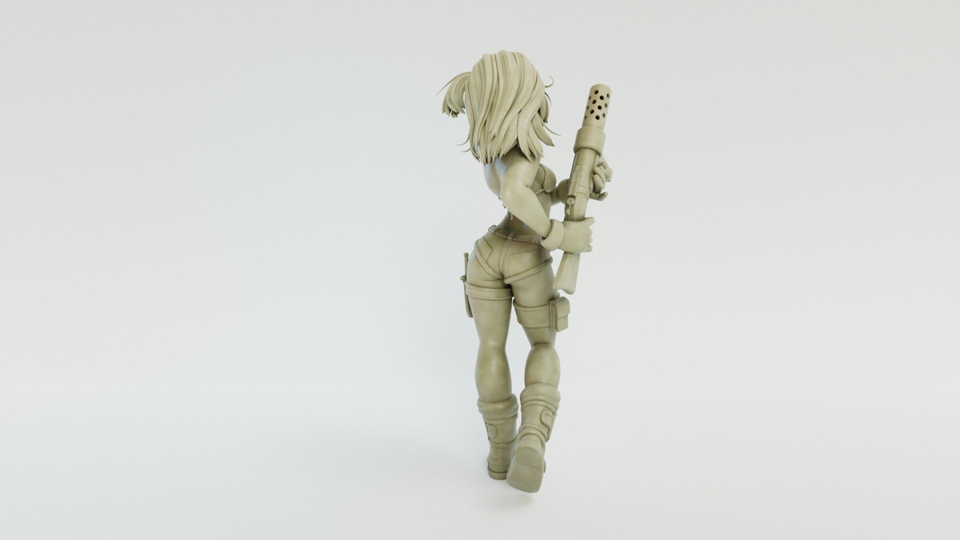 Bulma 3D Print female figure 3D print model_5