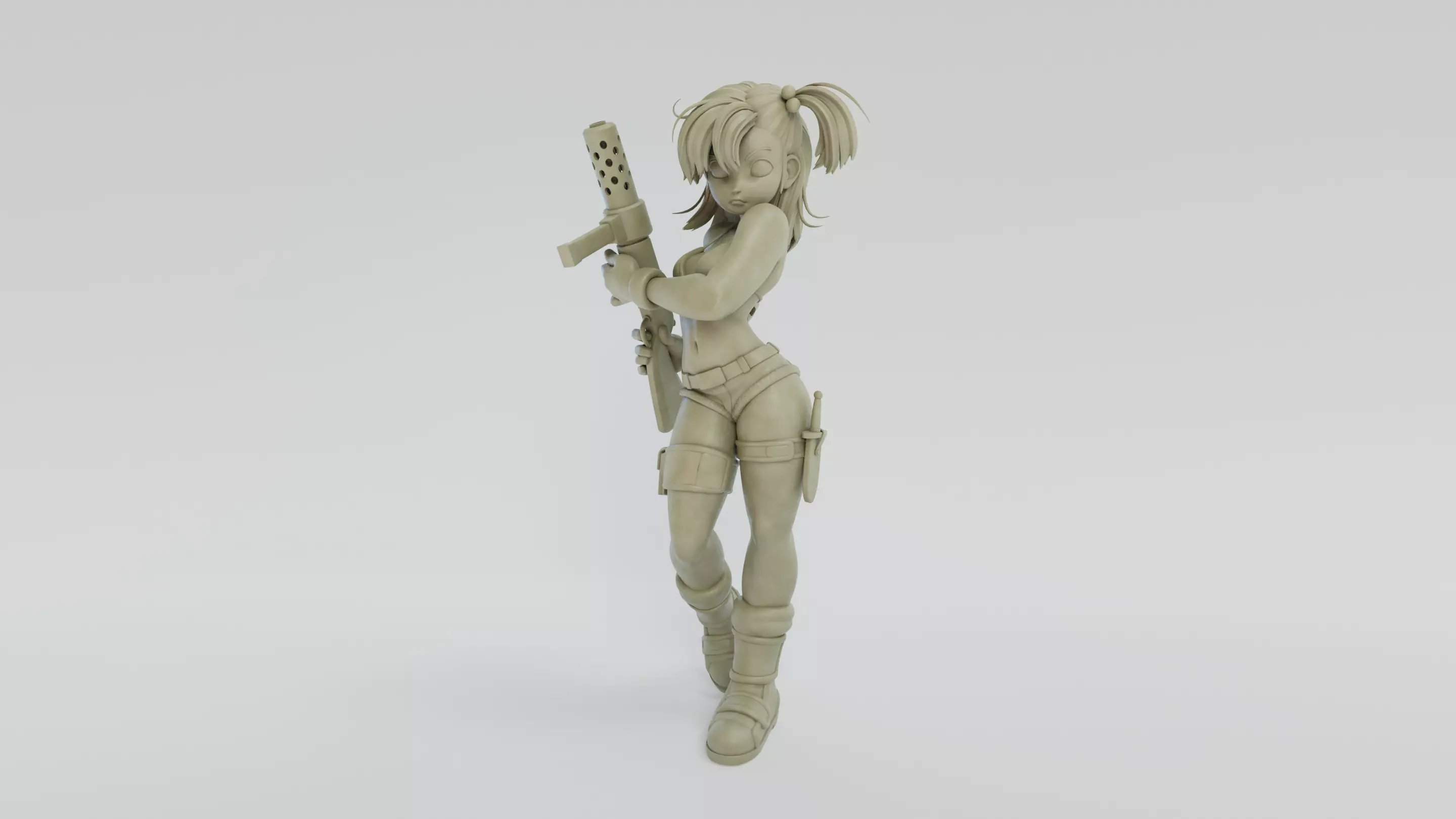 Bulma 3D Print female figure 3D print model_0