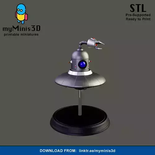 Dron 2 of the Invader Robots Warband 3D print model