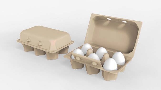 Eggs Box 3D model 6
