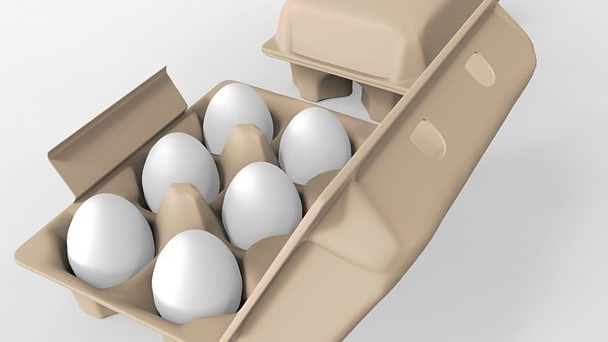 Eggs Box 3D model 3