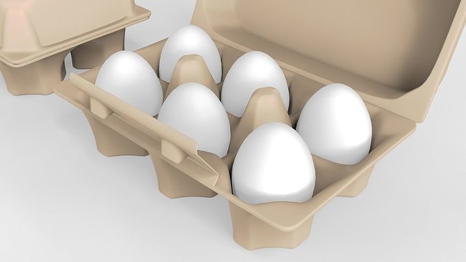 Eggs Box 3D model 2