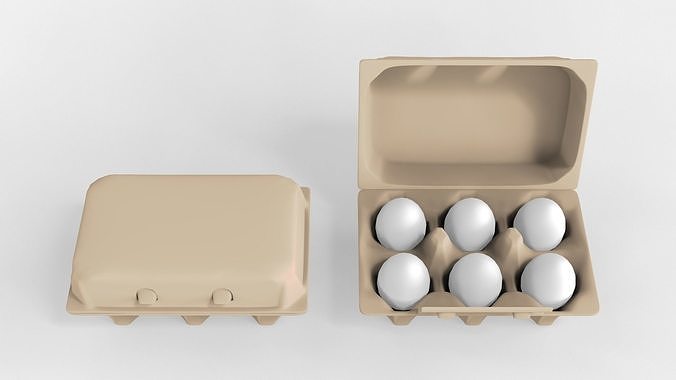 Eggs Box 3D model 4