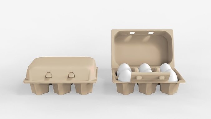 Eggs Box 3D model 5