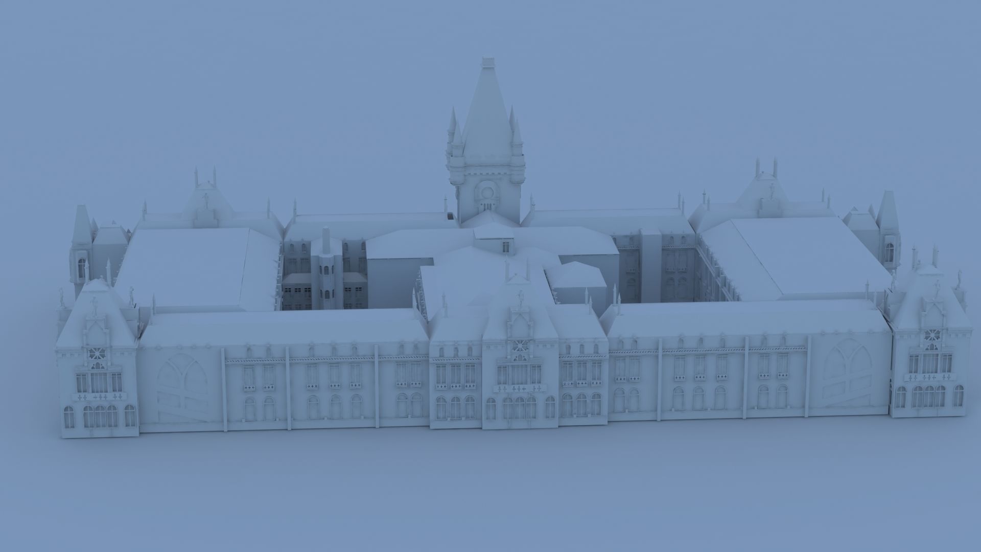 classic building 3D print model_8