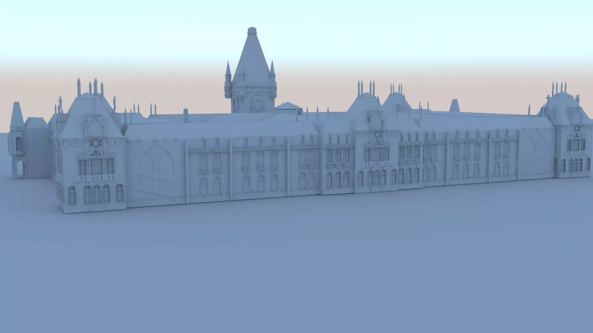 classic building 3D print model_0