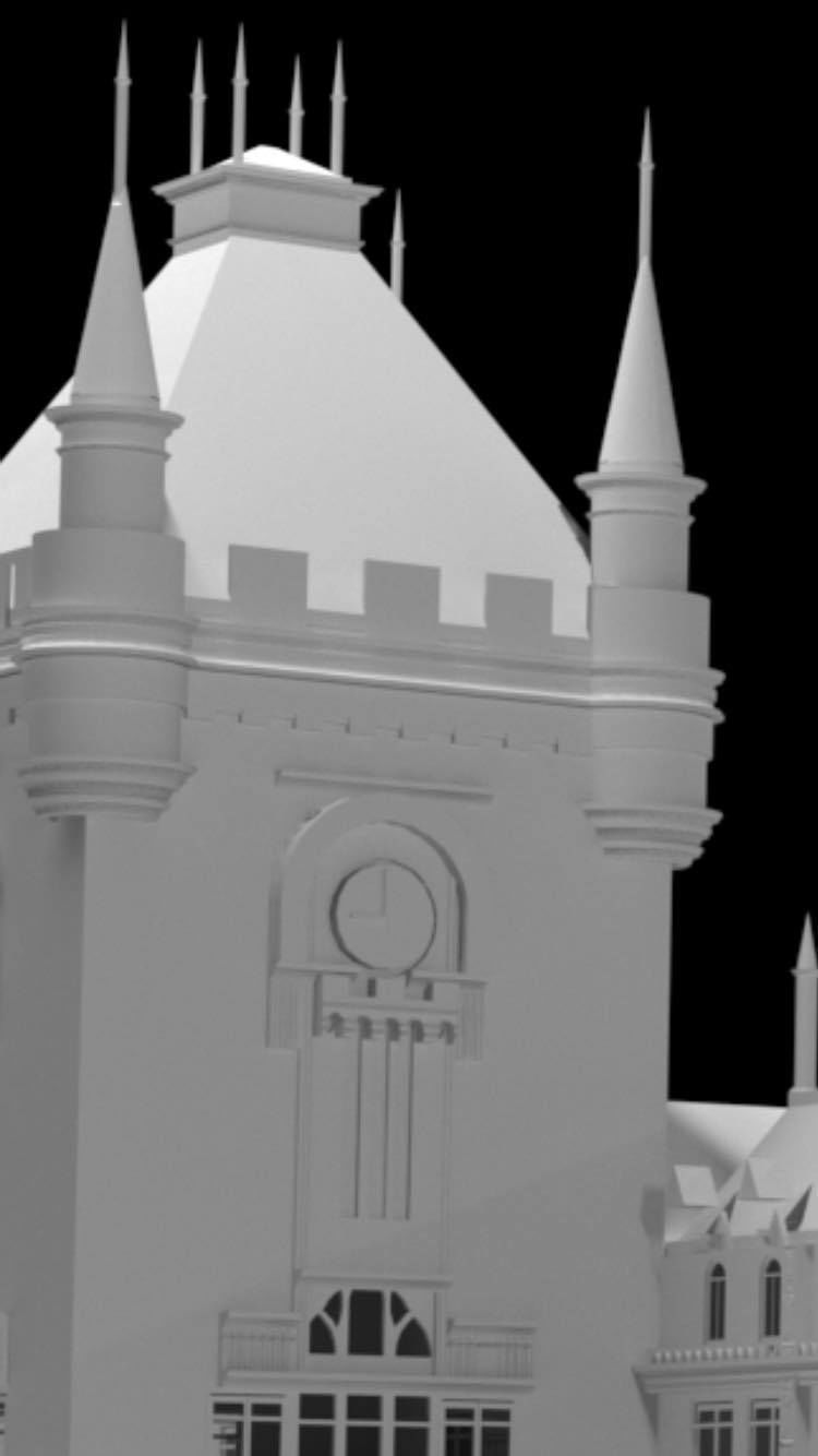 classic building 3D print model_3