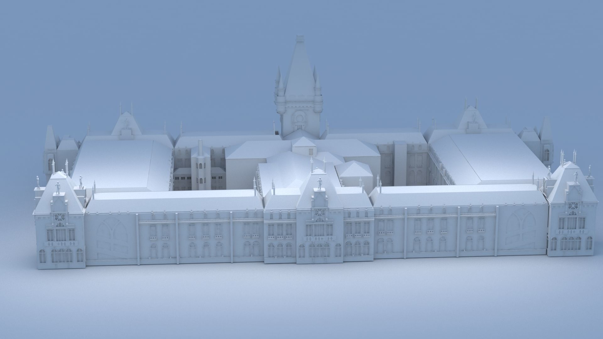 classic building 3D print model_9