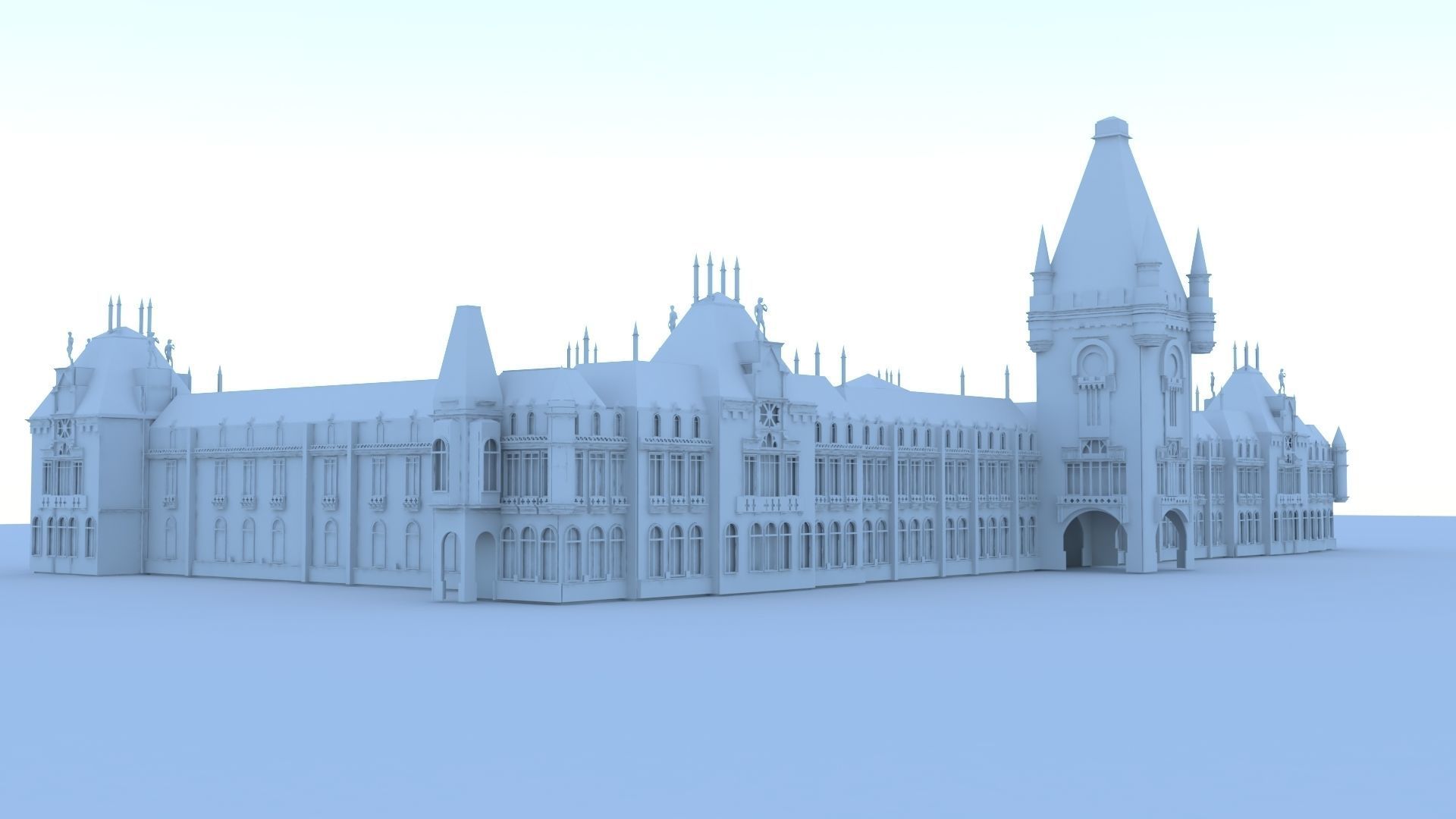 classic building 3D print model_7