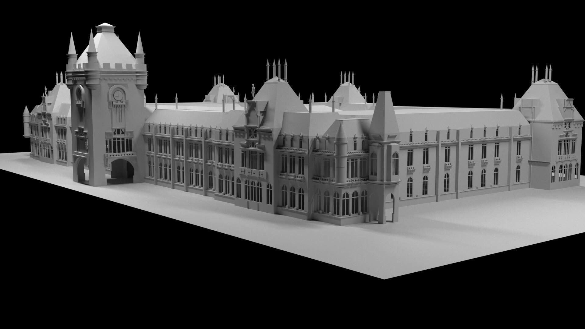 classic building 3D print model_4