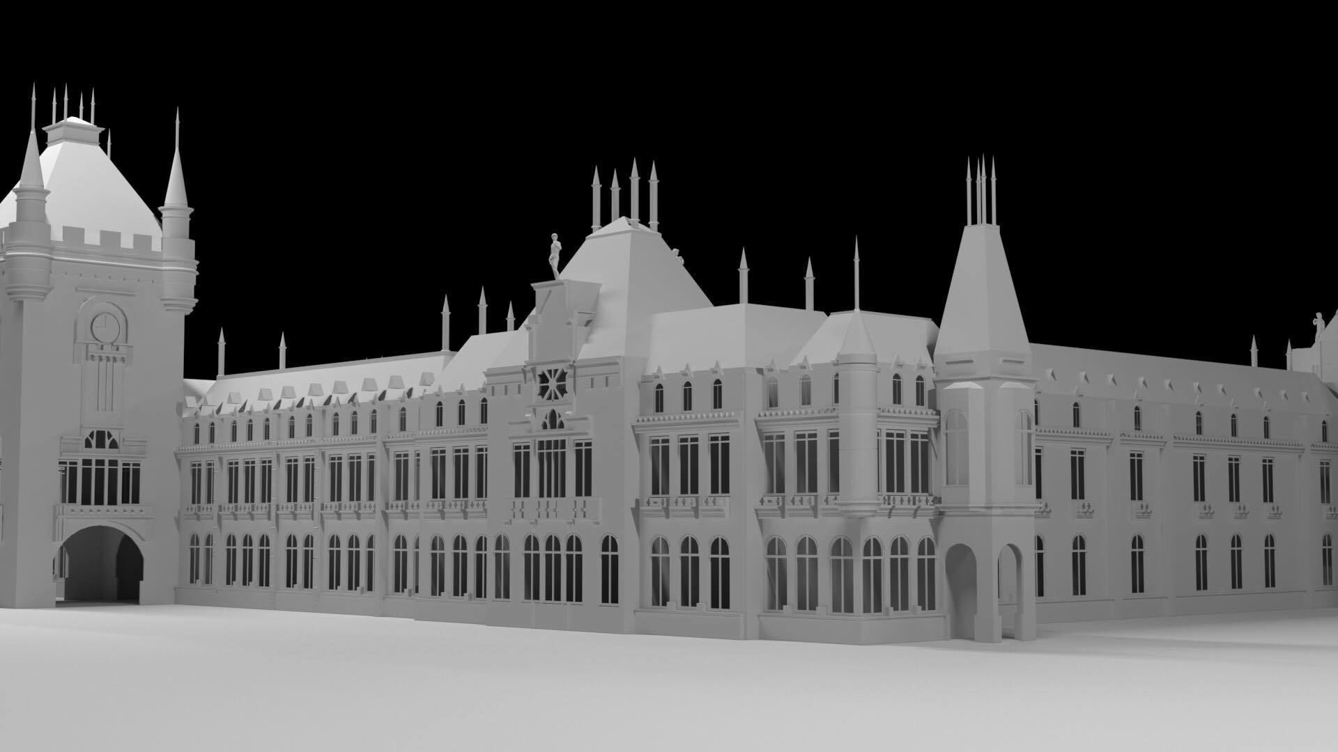 classic building 3D print model_6