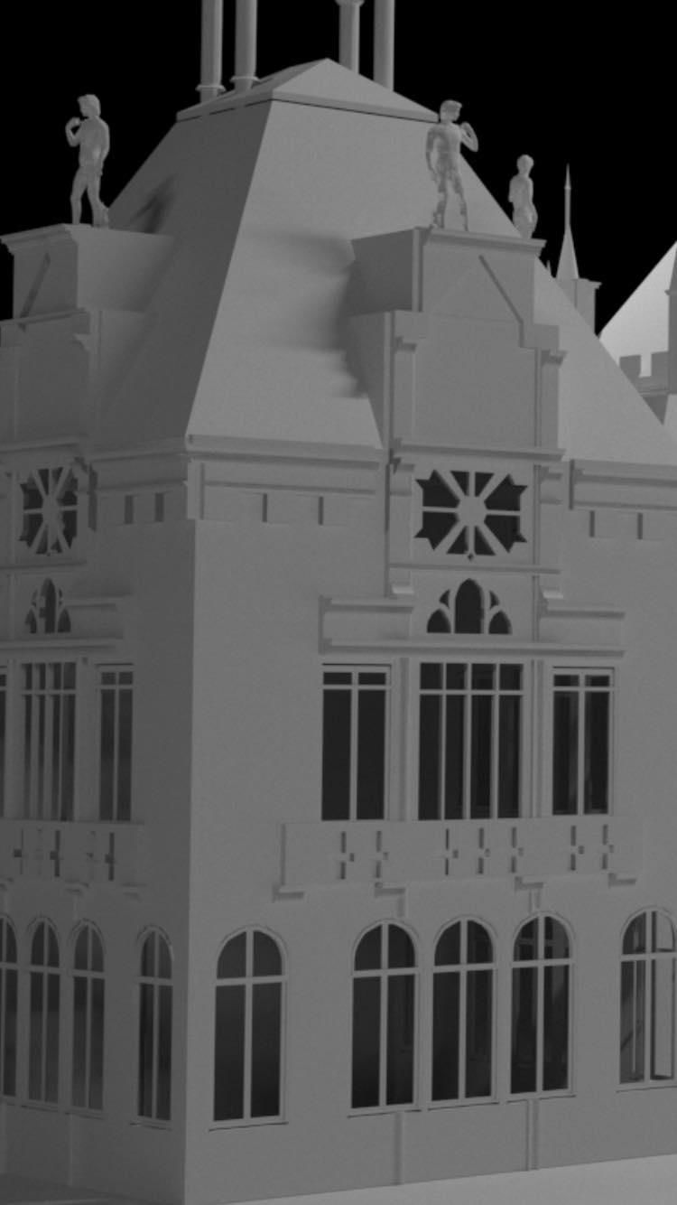 classic building 3D print model_5