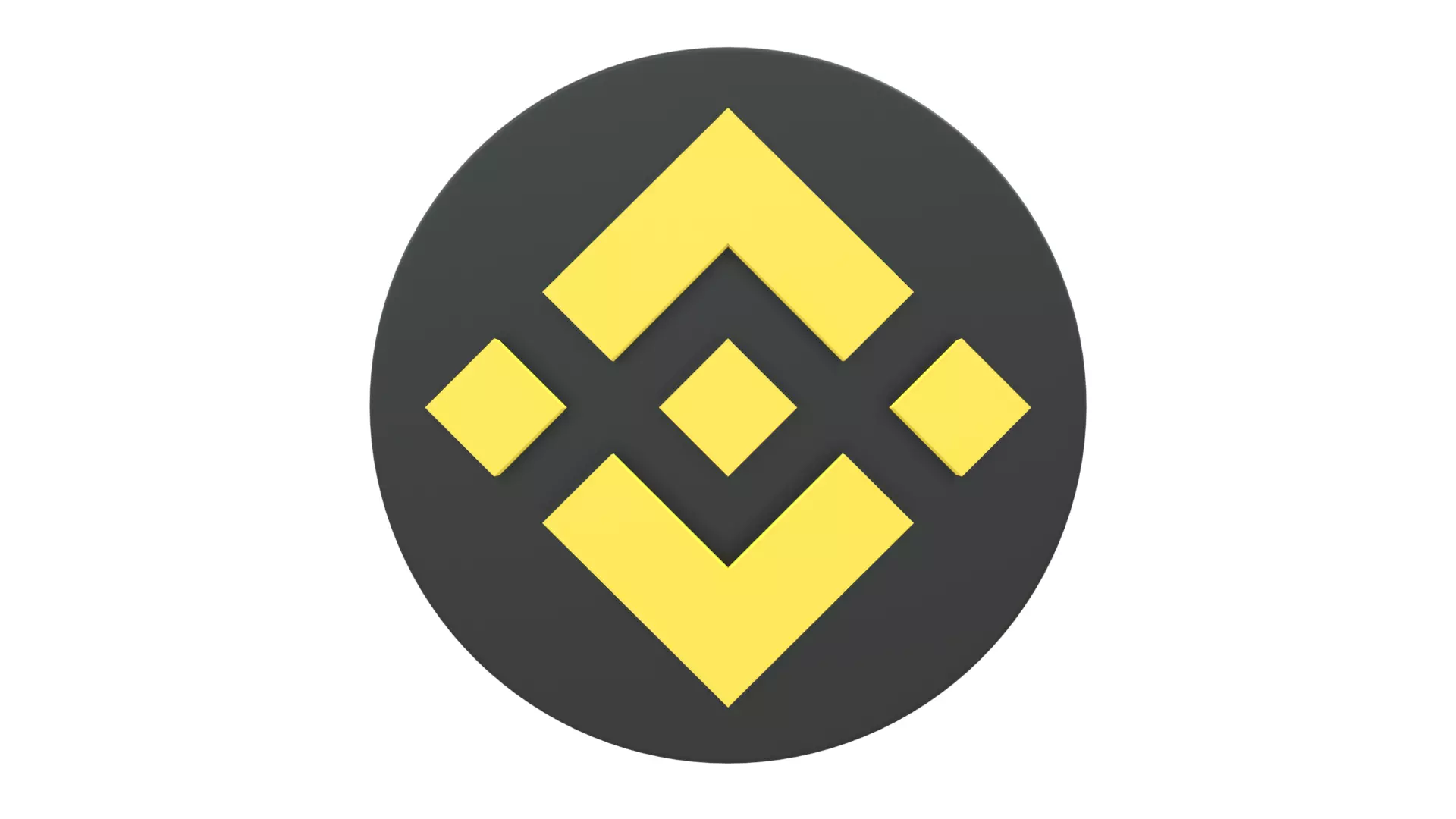 Binance Coin BNB Cryptocurrency Logo V3 3D Model 3D model_0