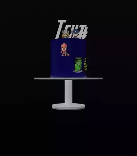 Super Hero Inspired Cake