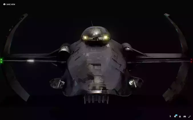 Darth Vader First Starfighter Low-poly 3D model