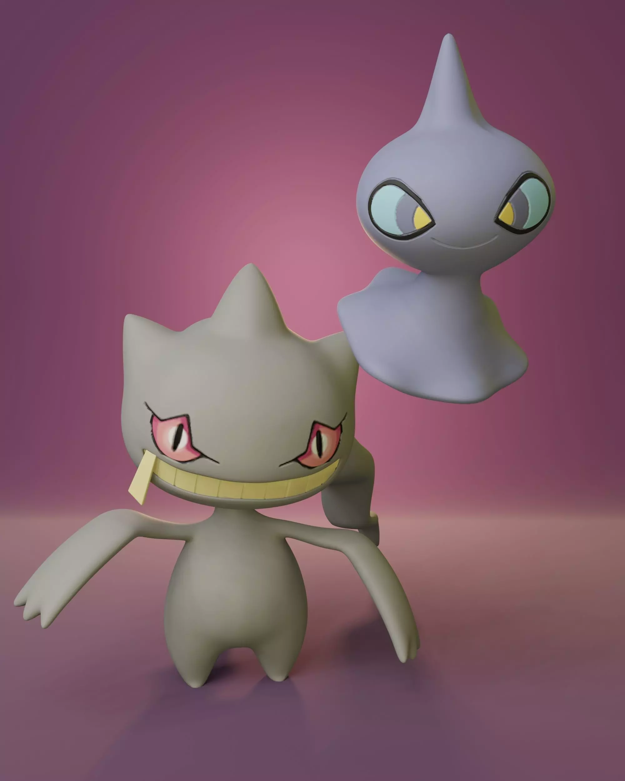 Pokemon - Shuppet and Banette 3D print model_0