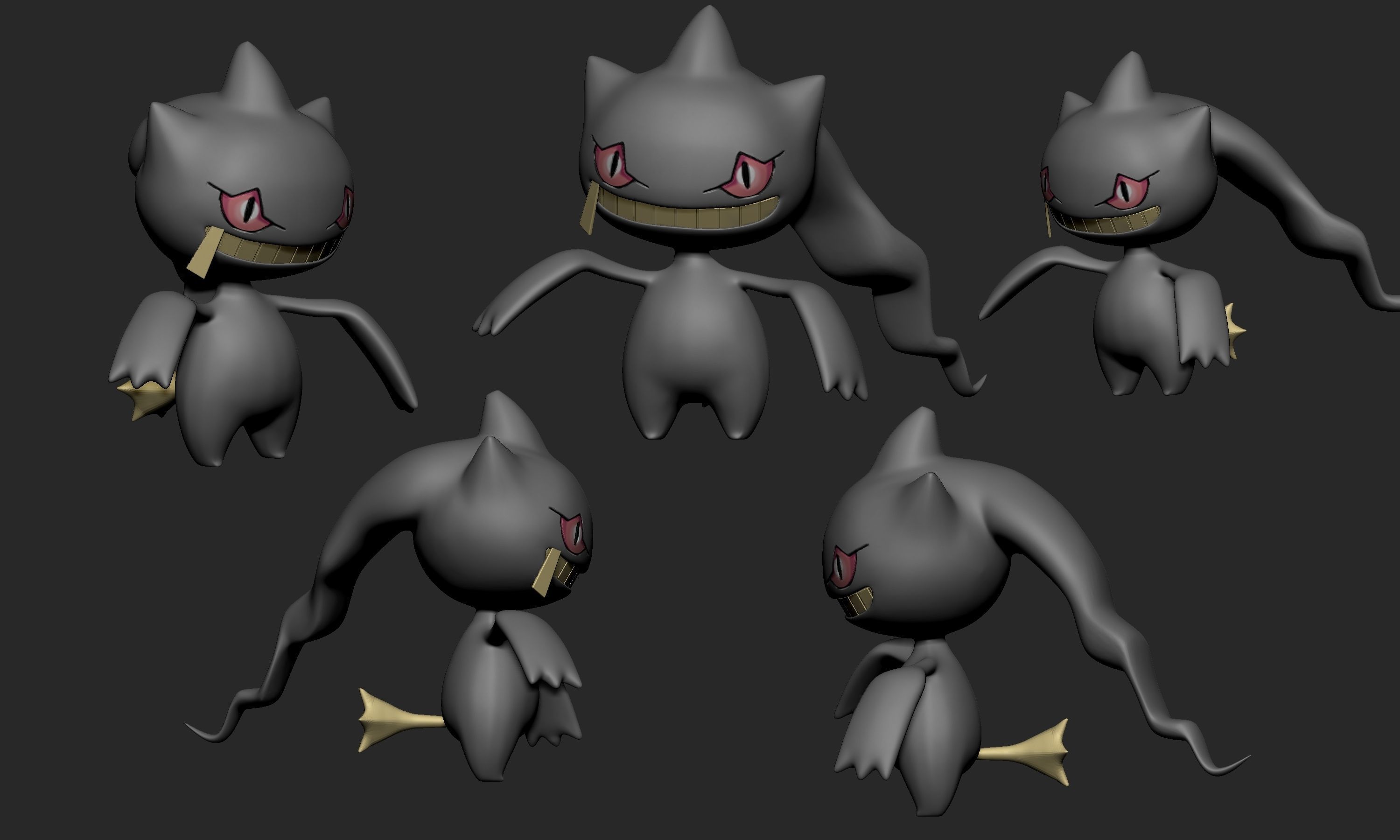 Pokemon - Shuppet and Banette 3D print model_1