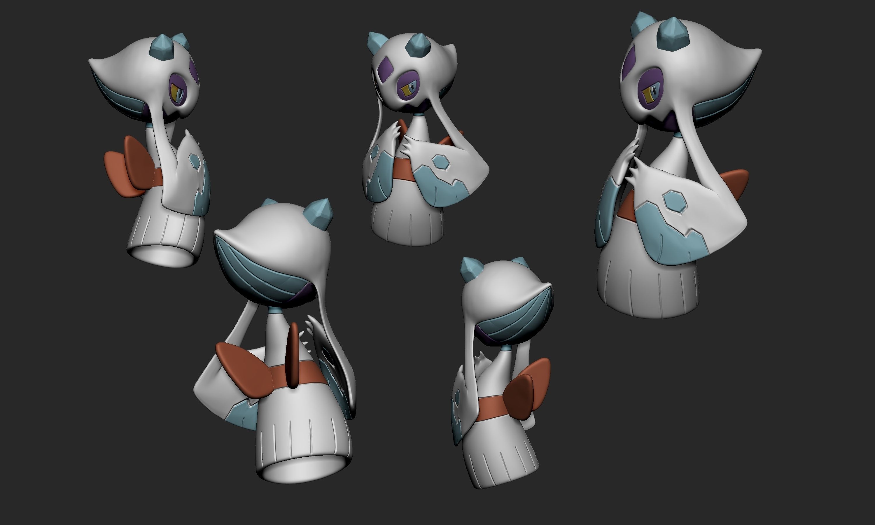 Pokemon - Froslass 3D print model_1