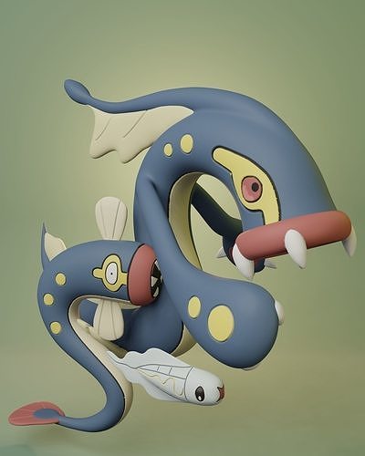 Pokemon - Tynamo Eelektrik and Eelektross 3D print model