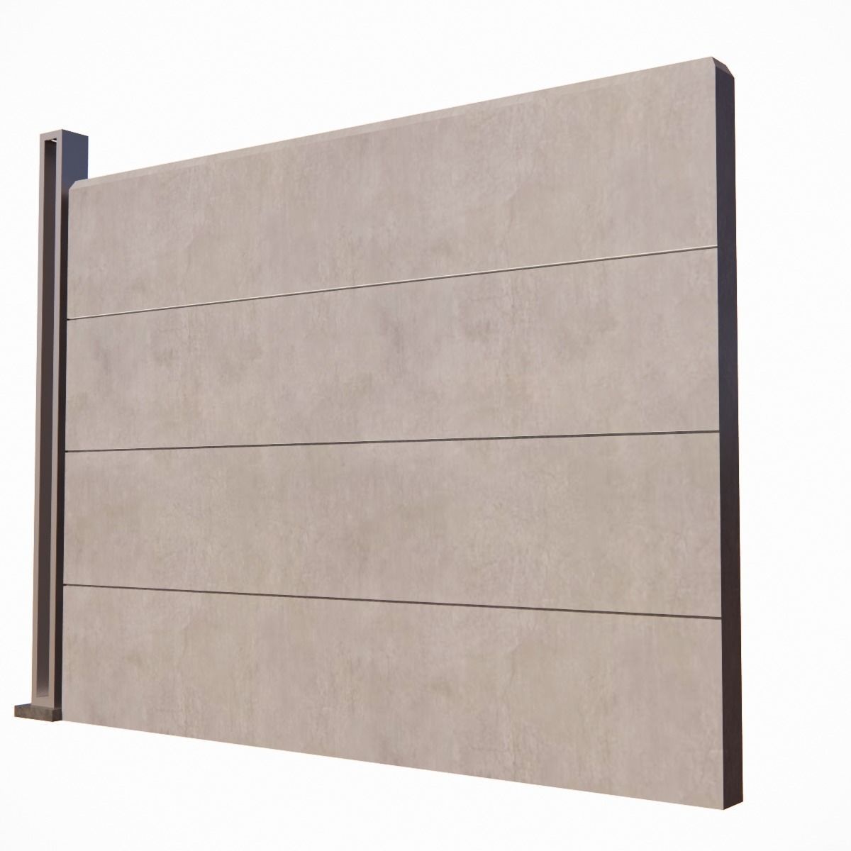 Sci-fi fences series 3D model_8