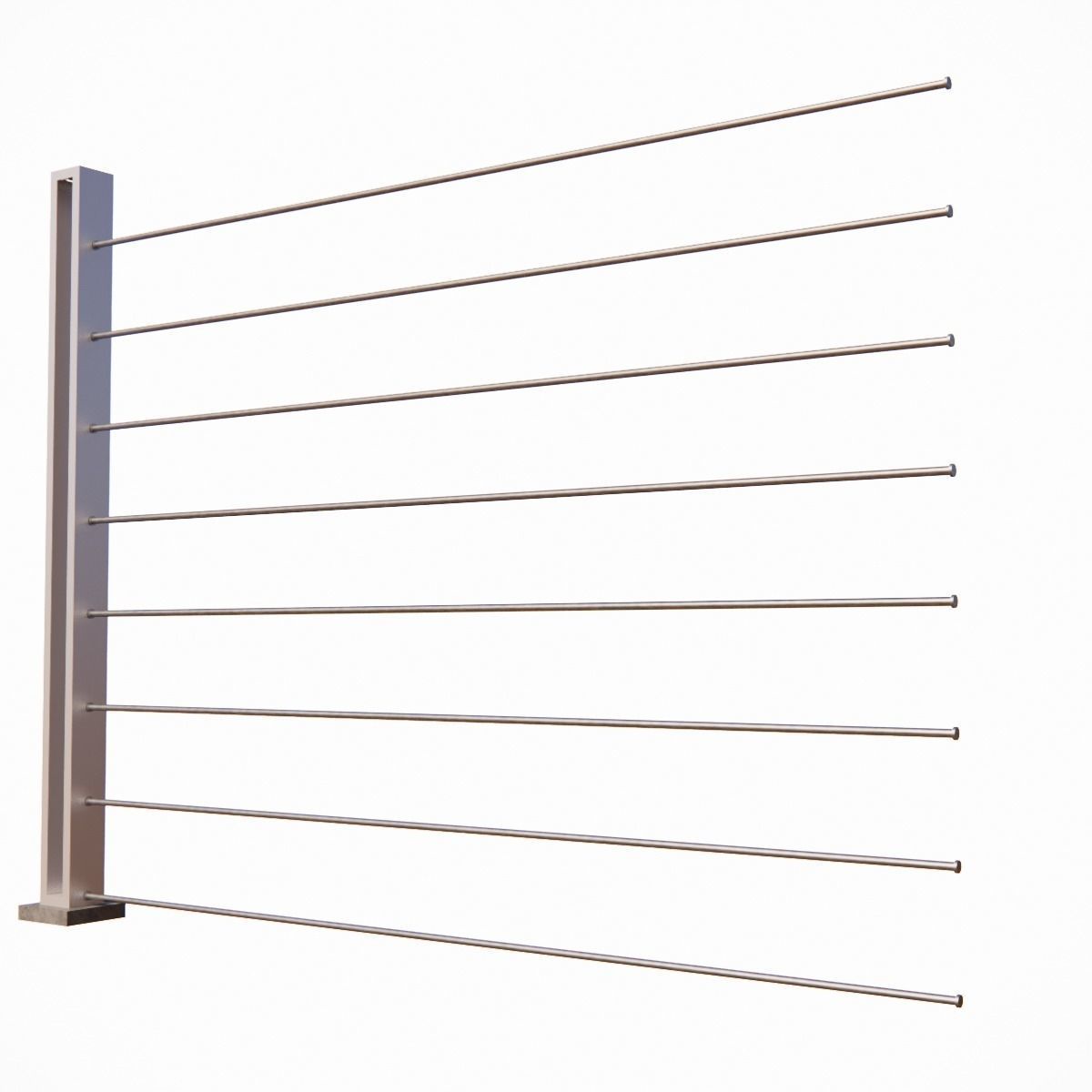 Sci-fi fences series 3D model_12