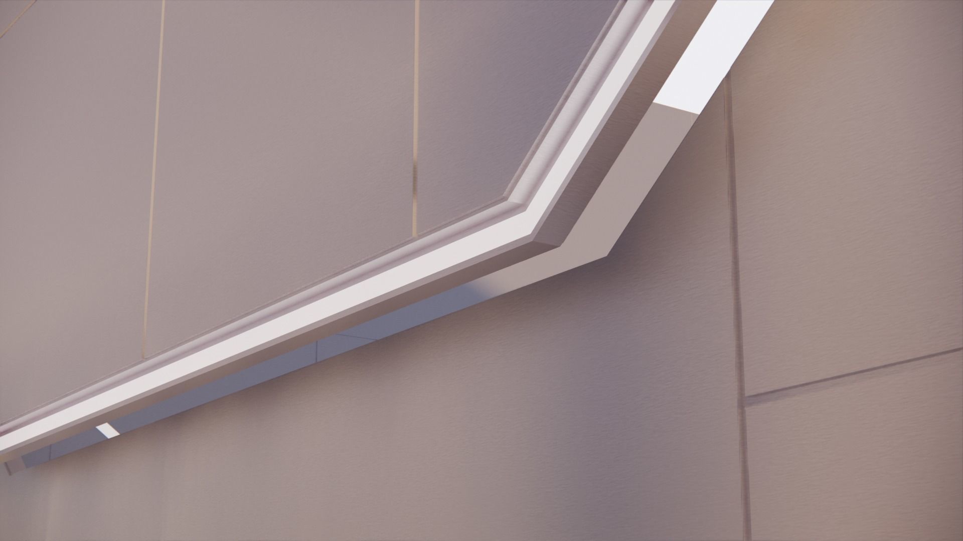 Sci-fi fences series 3D model_9