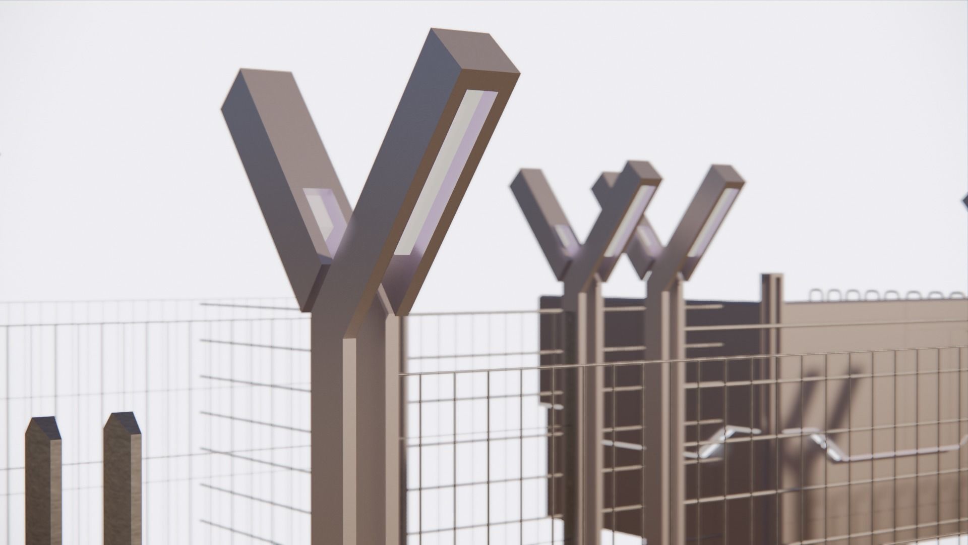 Sci-fi fences series 3D model_20