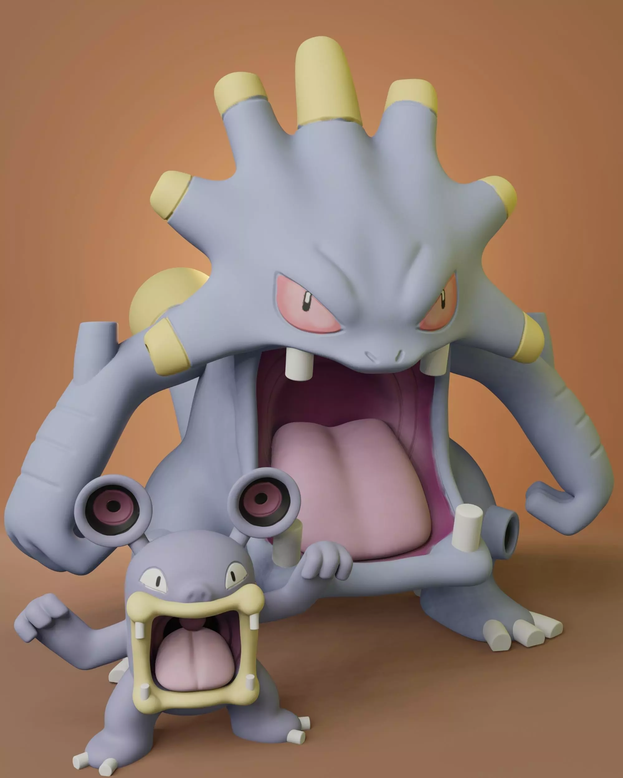 Pokemon - Loudred and Exploud 3D print model_0