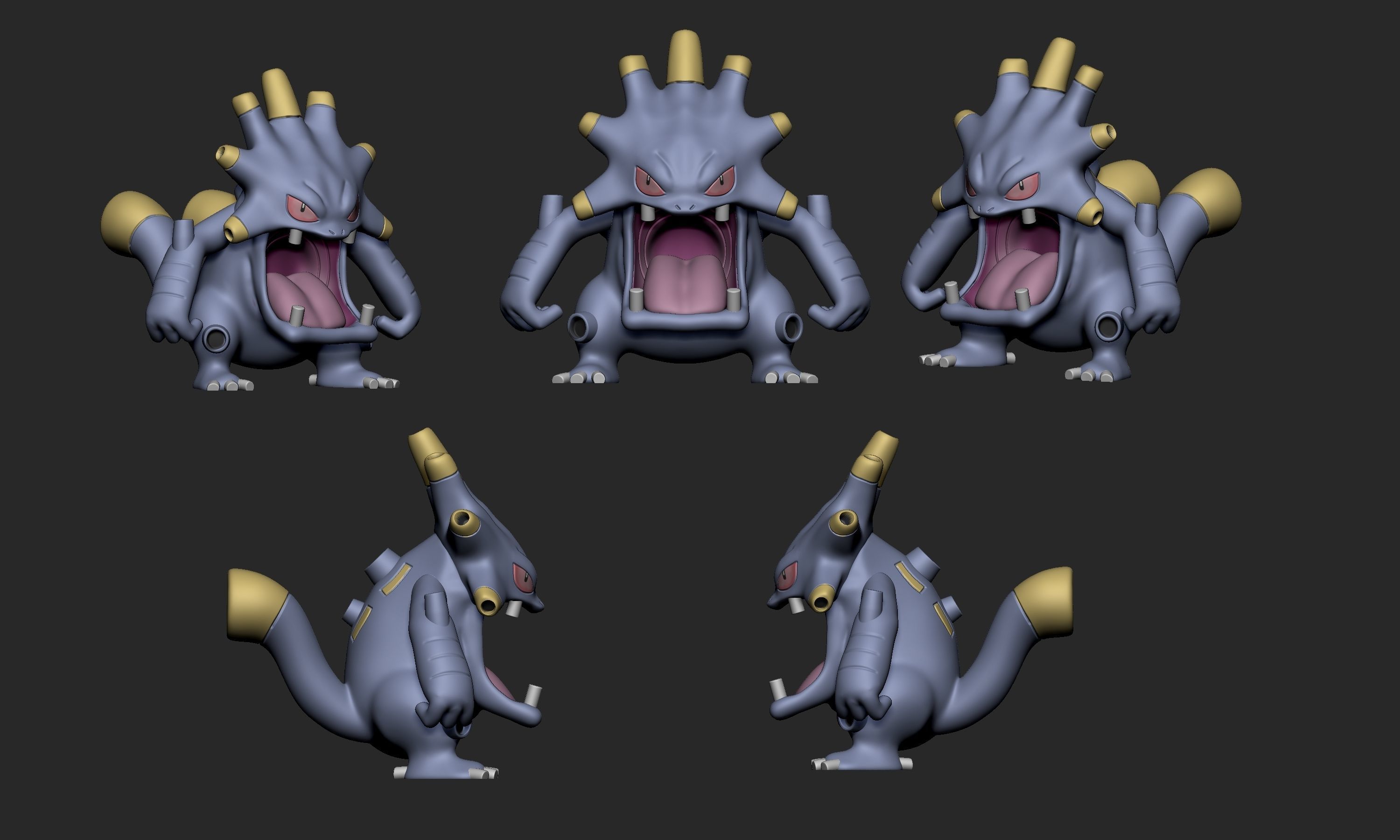 Pokemon - Loudred and Exploud 3D print model_1