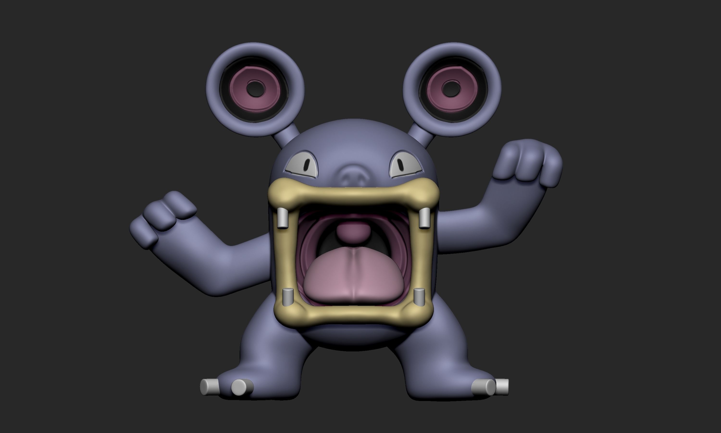 Pokemon - Loudred and Exploud 3D print model_10