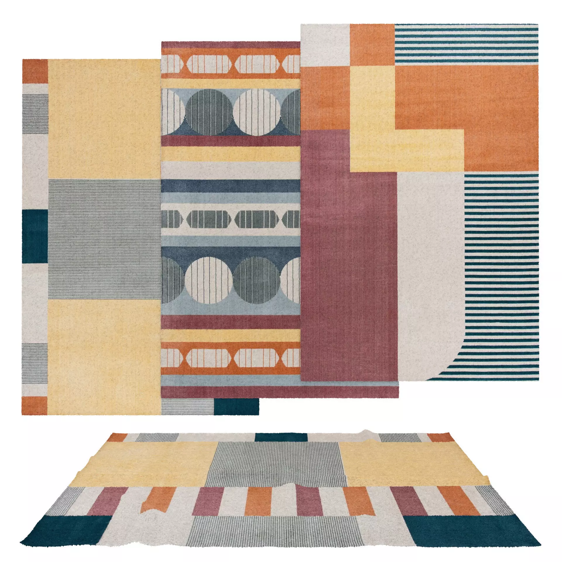 Rugs No 580 Low-poly 3D model_0