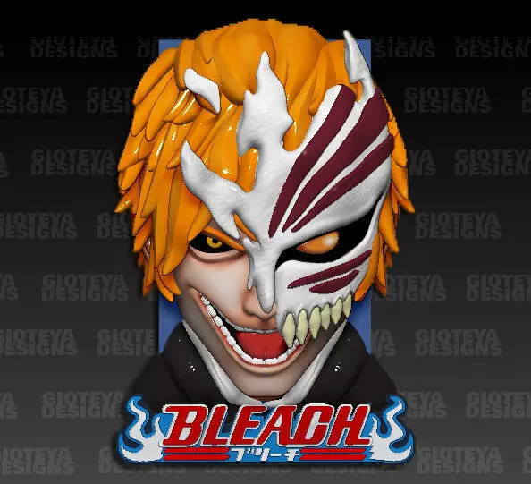 BLEACH Ichigo Hollow Mask  3D model_0