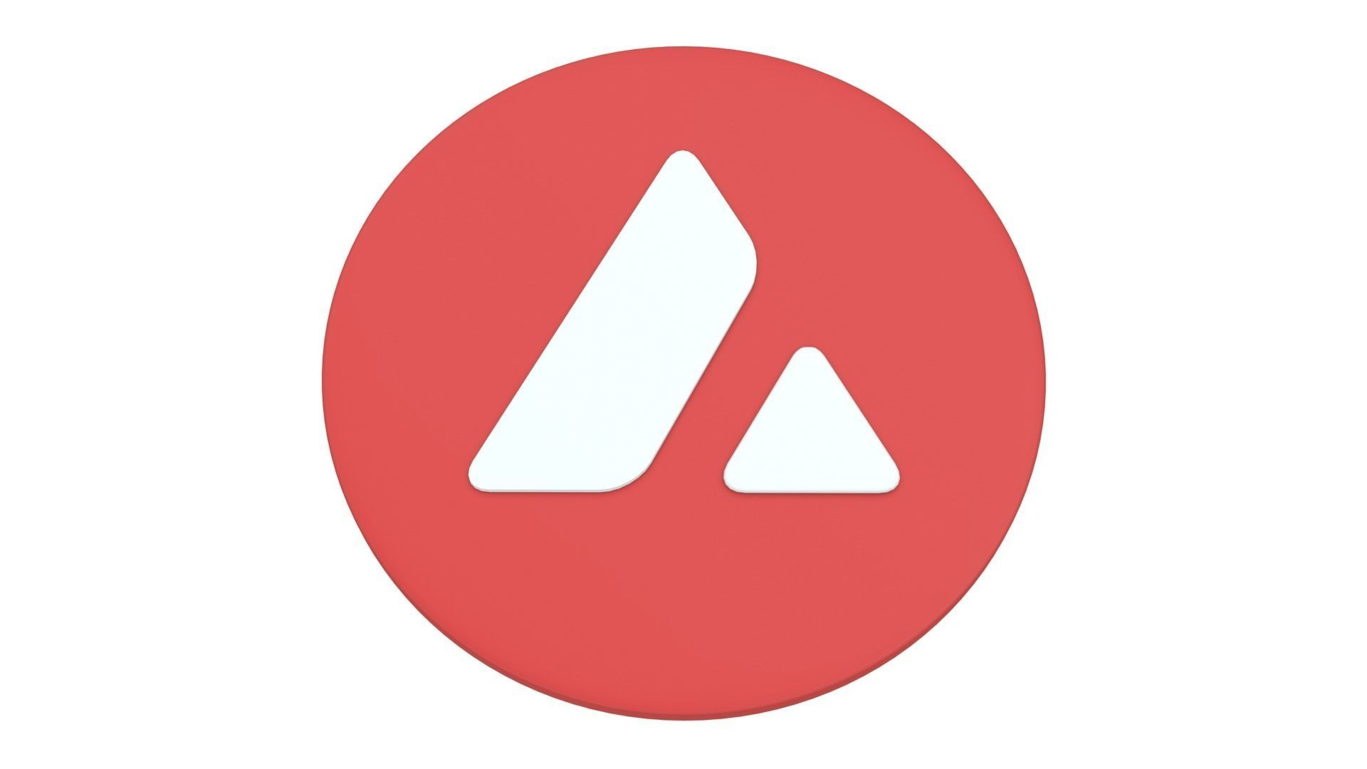 Avalanche AVAX Cryptocurrency V1 3D Model 3D model_2