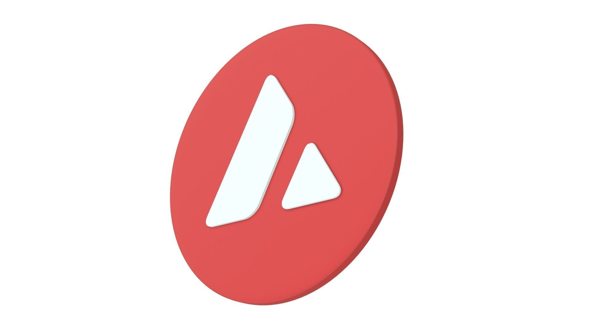 Avalanche AVAX Cryptocurrency V1 3D Model 3D model_5