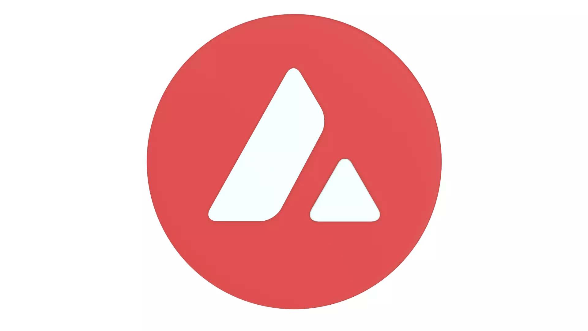 Avalanche AVAX Cryptocurrency V1 3D Model 3D model_0