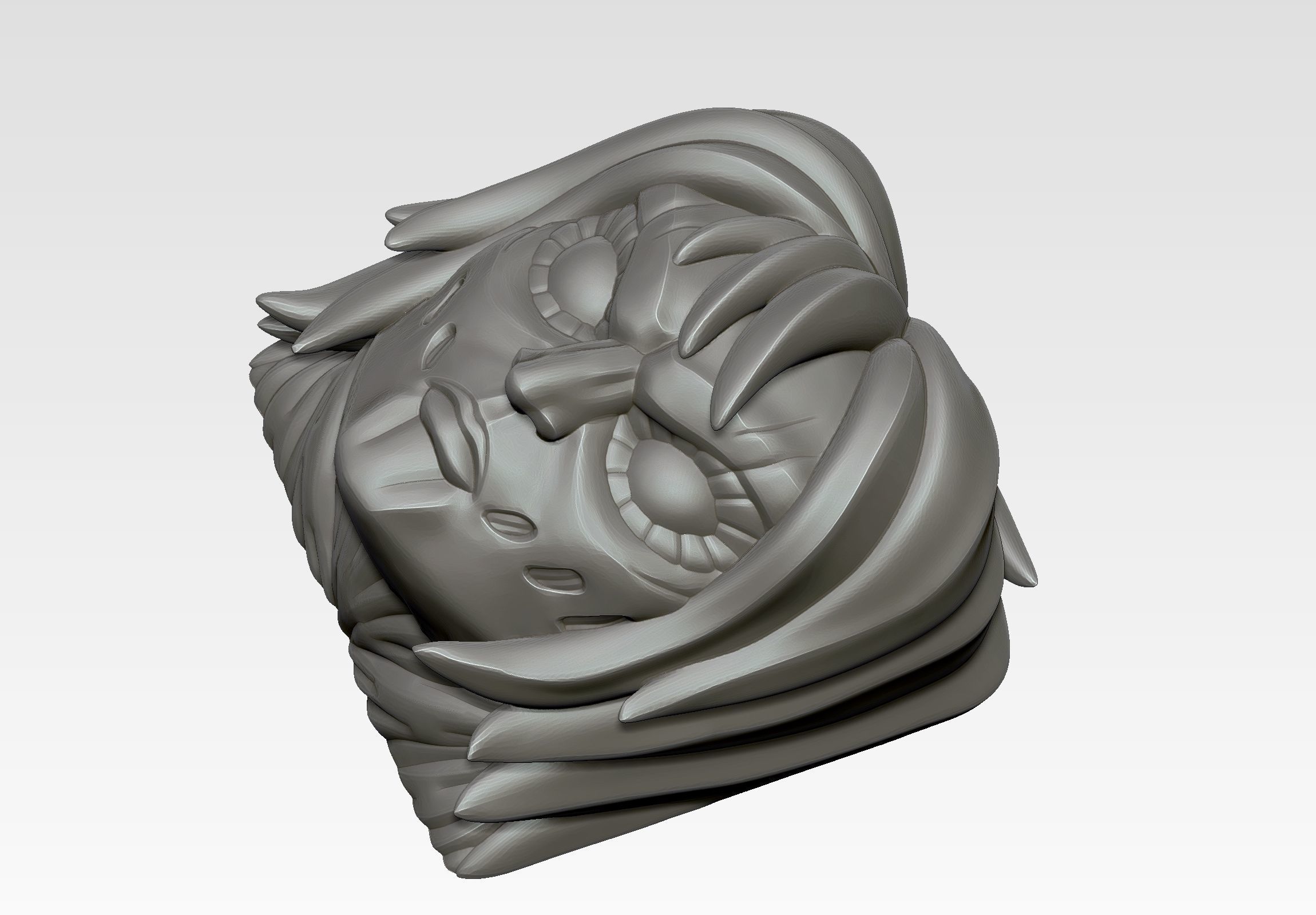 Female Titan Annie - Keycap 3D for mechanical keyboard - AOT SNK 3D print model_8