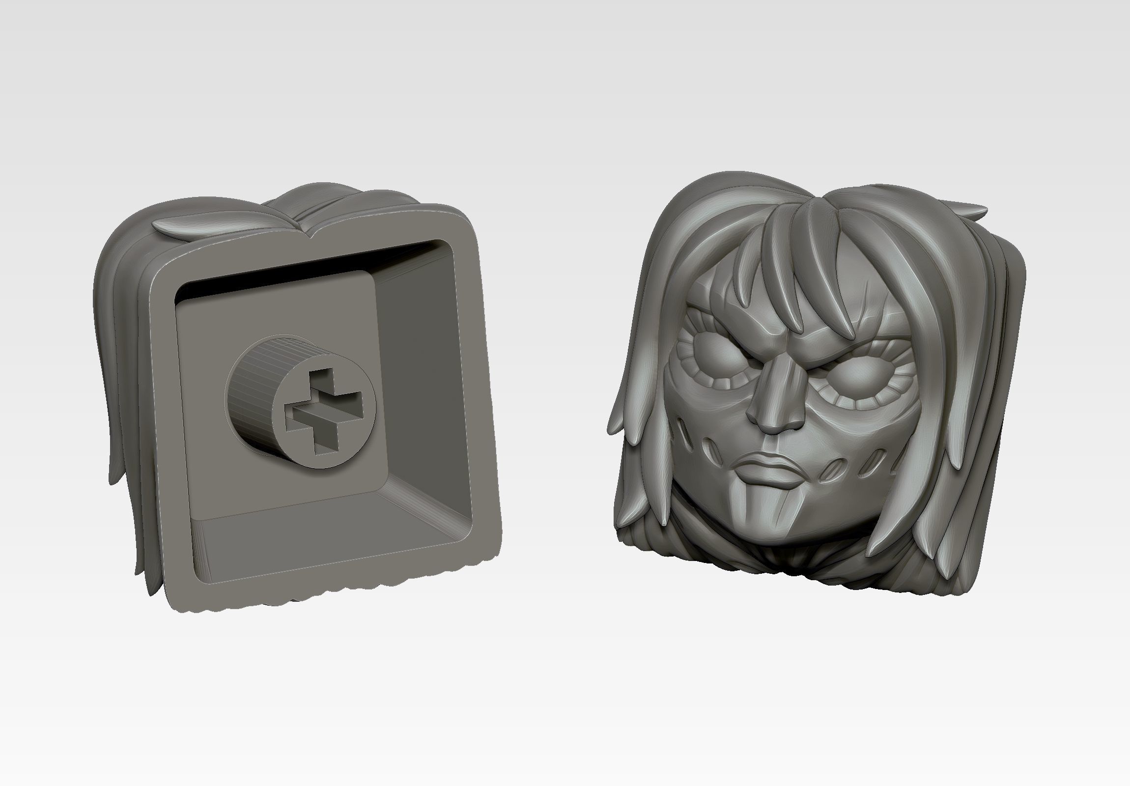 Female Titan Annie - Keycap 3D for mechanical keyboard - AOT SNK 3D print model_2