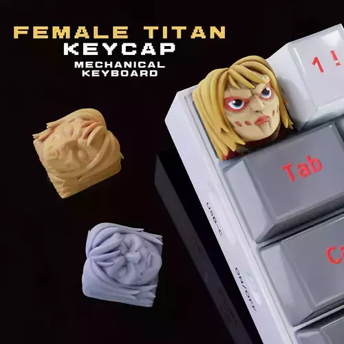 Female Titan Annie - Keycap 3D for mechanical keyboard - AOT SNK 3D print model