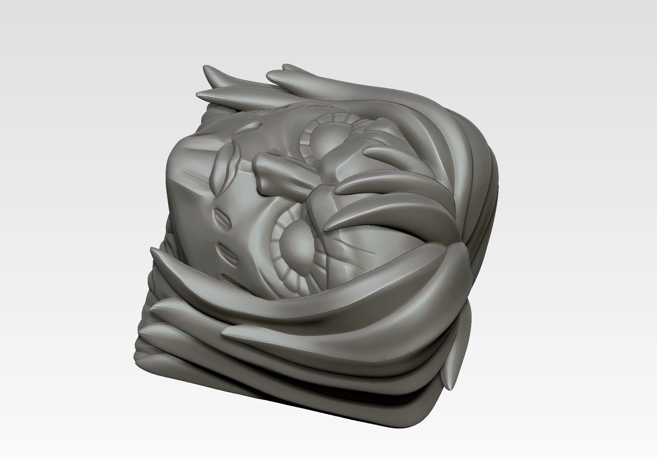 Female Titan Annie - Keycap 3D for mechanical keyboard - AOT SNK 3D print model_9