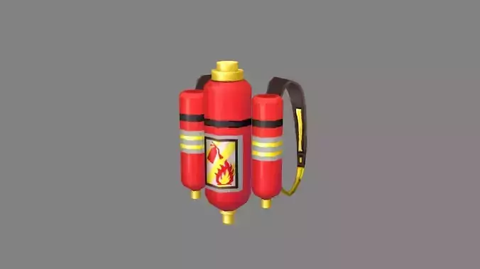 Cartoon Backpack - Fire Extinguisher